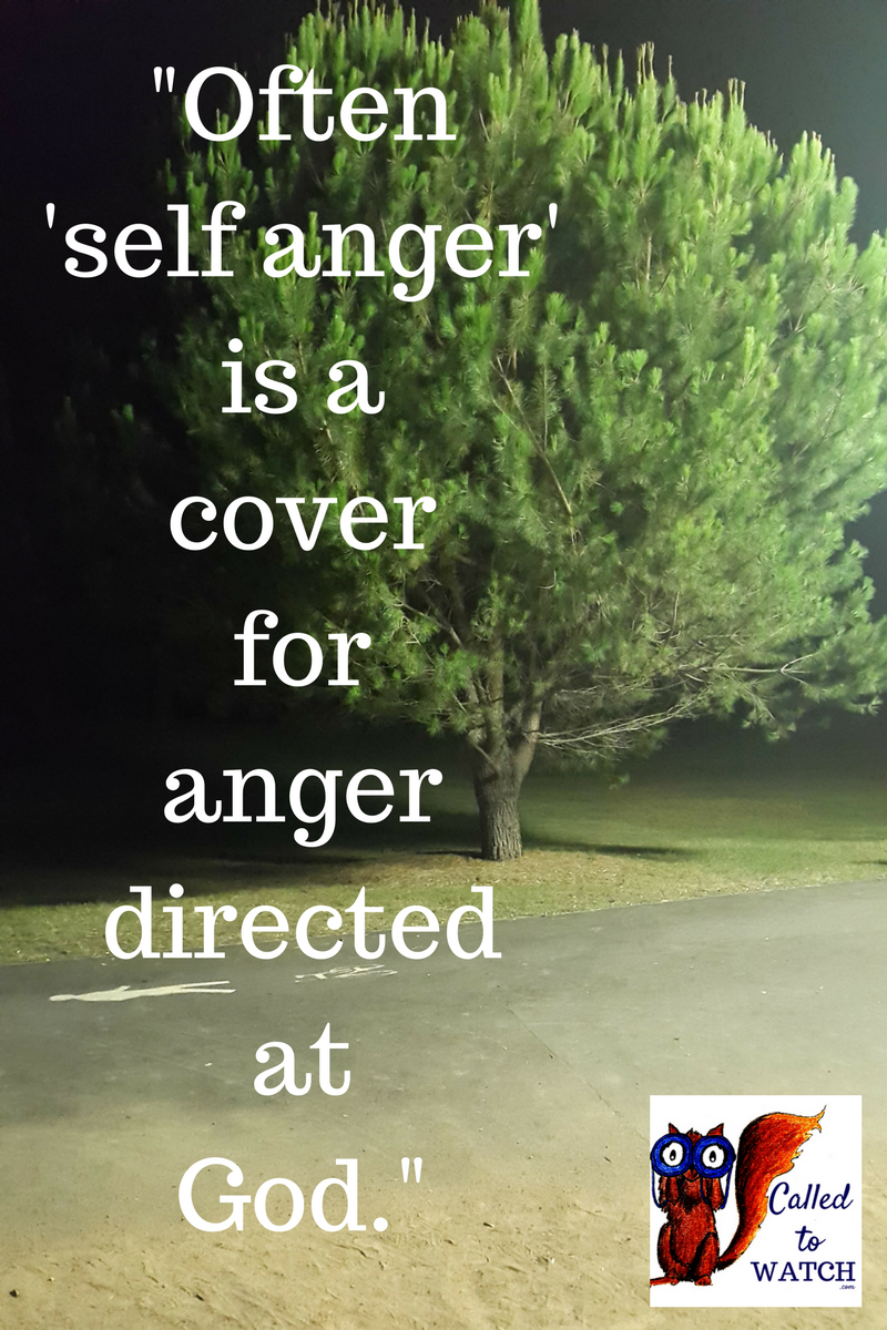 After a chronic illness diagnosis - Often self anger is a cover for anger directed at someone else.