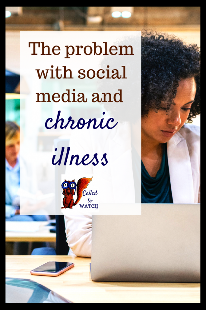 social media chronic illness #chronicillness #suffering #loneliness #caregiver #pain #caregiving #spoonie #faith #God #Hope